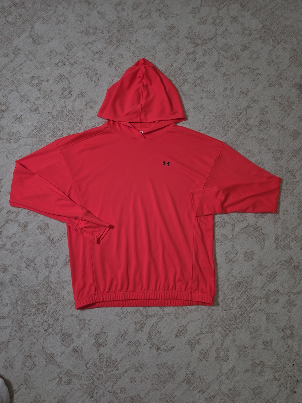 Under Armour Bundle x2 Men's MEDIUM Hoodies Blue & Red HeatGear Long Sleeve